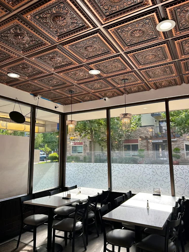 Inside Bommarillu Biryani's dining room in Redmond, Washington